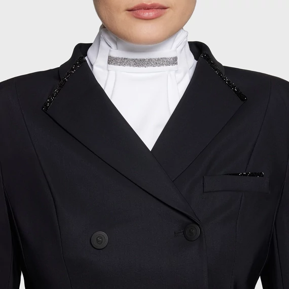 SAMSHIELD PLASTRON CRYSTAL FABRIC SWAROVSKI NŐI DÍJLOVAS NYAKKENDŐ ZSABÓ
