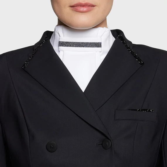 SAMSHIELD PLASTRON CRYSTAL FABRIC SWAROVSKI NŐI DÍJLOVAS NYAKKENDŐ ZSABÓ