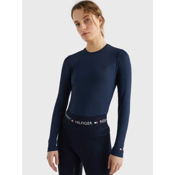 TOMMY HILFIGER EQUESTRIAN KÖVES NŐI HOSSZÚ UJJÚ POLÓ ( S )