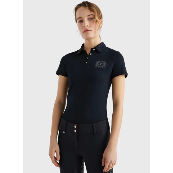 TOMMY HILFIGER EQUESTRIAN KÖVES NŐI PÓLÓ ( XXS , XS , S )