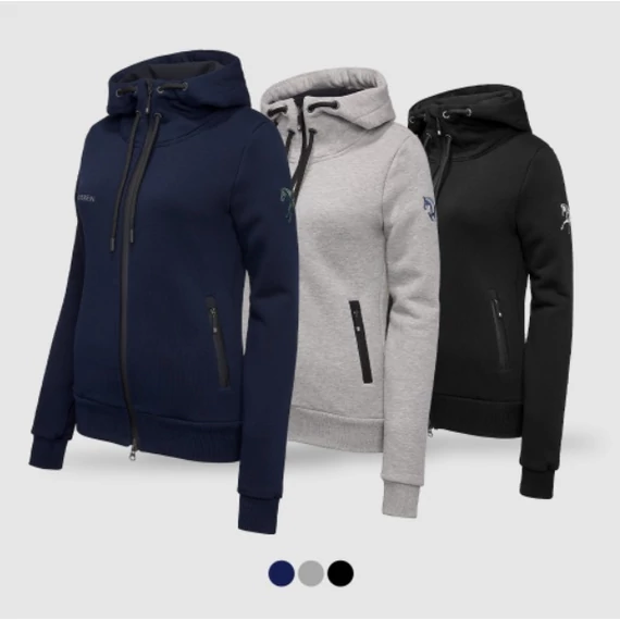 WINDEREN BASIC ZIP KAPUCNIS PULÓVER ( XS , S , M , L )