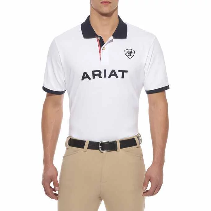 Ariat White Team férfi póló ( M , L )