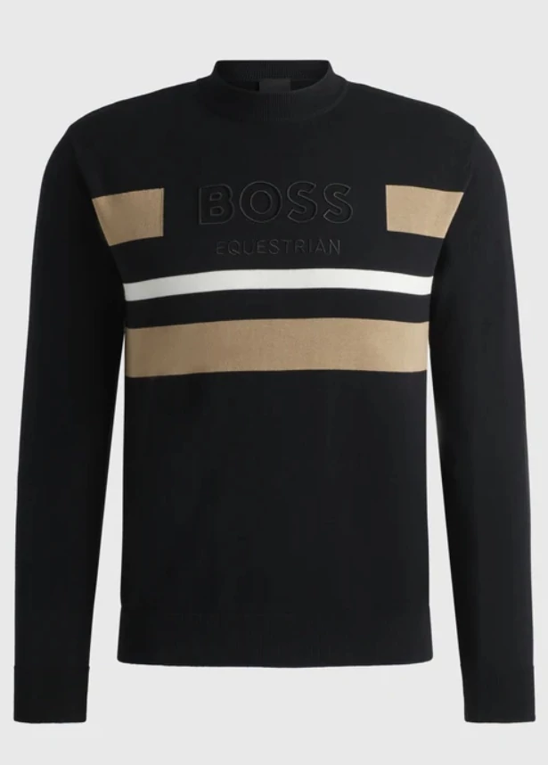 HUGO BOSS EQUESTRIAN BRAD FÉRFI PULÓVER ( XS , S , M )