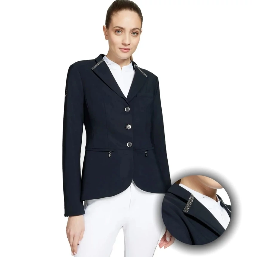 SAMSHIELD VICTORINE PREMIUM SWAROVSKI NAVY NŐI VERSENYZAKÓ ( 32 , 36 )
