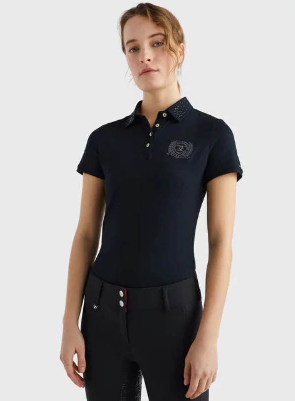TOMMY HILFIGER EQUESTRIAN KÖVES NŐI PÓLÓ ( XXS , S )