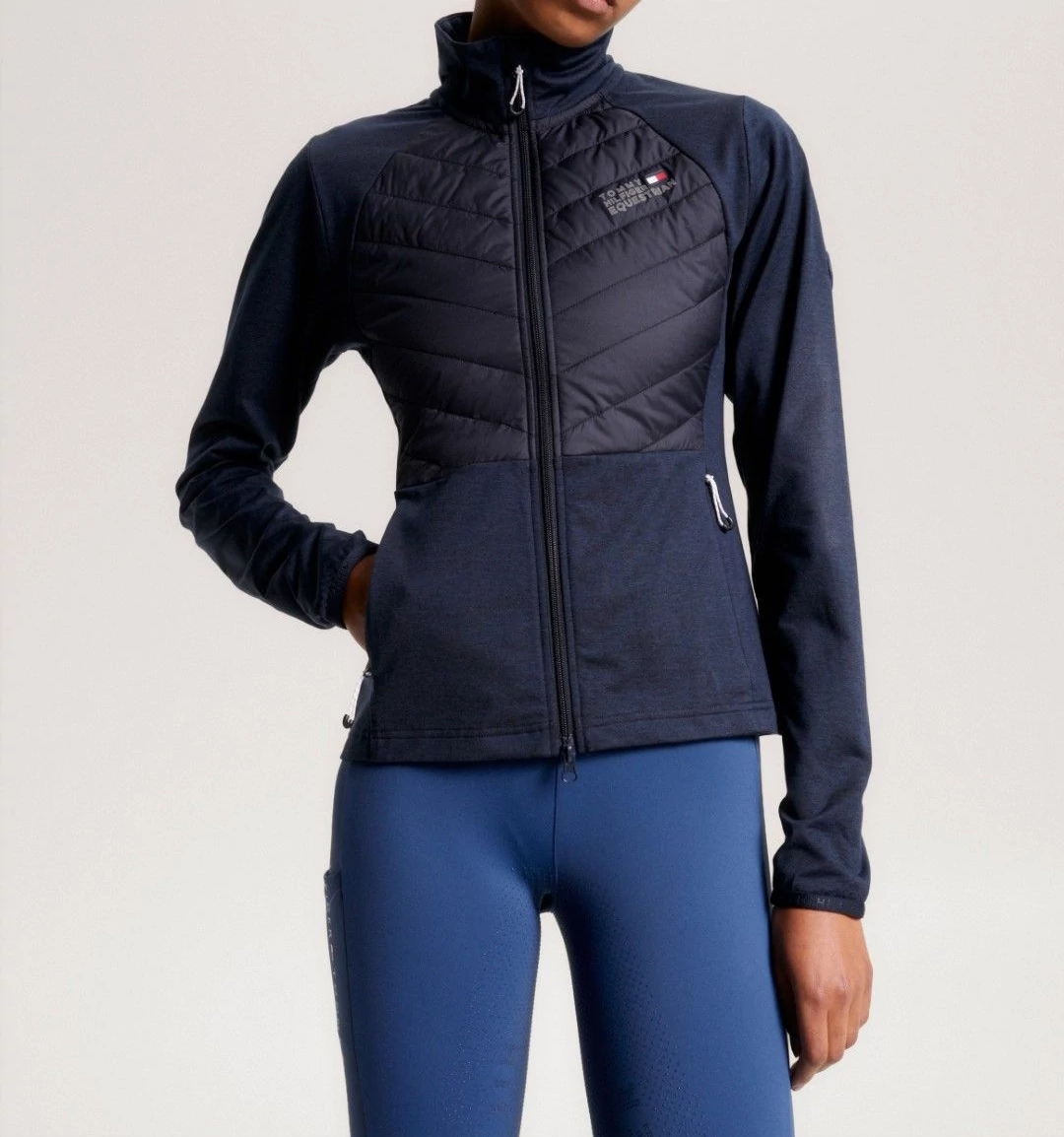 TOMMY HILFIGER EQUESTRIAN NŐI HYBRID PULÓVER ( XXS )