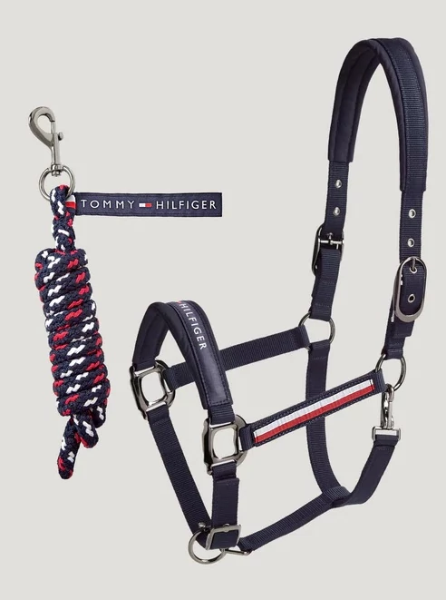 TOMMY HILFIGER EQUESTRIAN KÖTŐFÉK & VEZETŐSZÁR SZETT