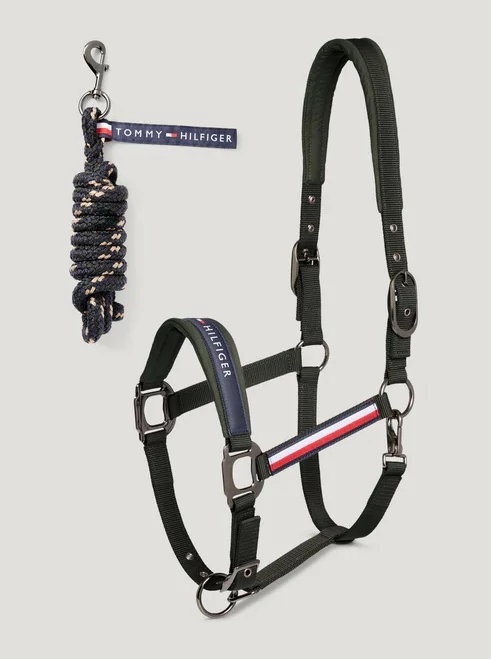 TOMMY HILFIGER EQUESTRIAN KÖTŐFÉK & VEZETŐSZÁR SZETT